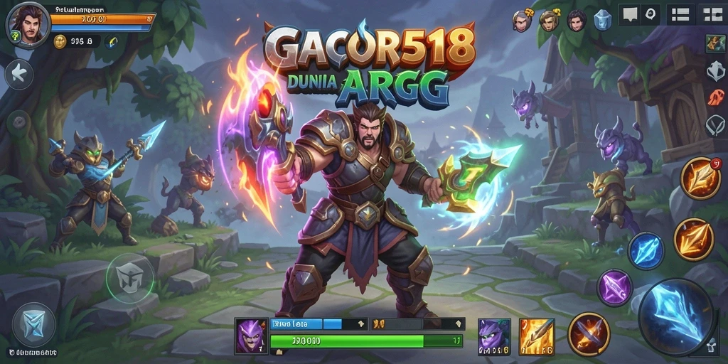 Screenshot utama GACOR518 menampilkan aksi seru dalam gameplay ARPG.
