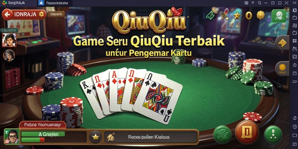 Tampilan gameplay QiuQiu yang mendebarkan di IDNRAJA.