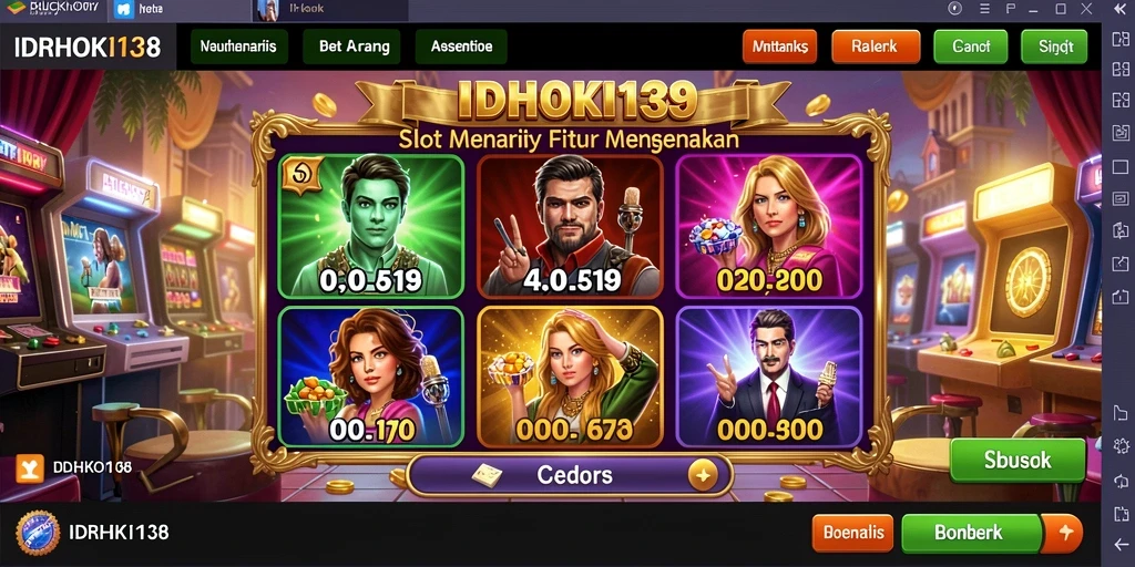 Tampilan gameplay Slot yang seru di IDRHOKI138.