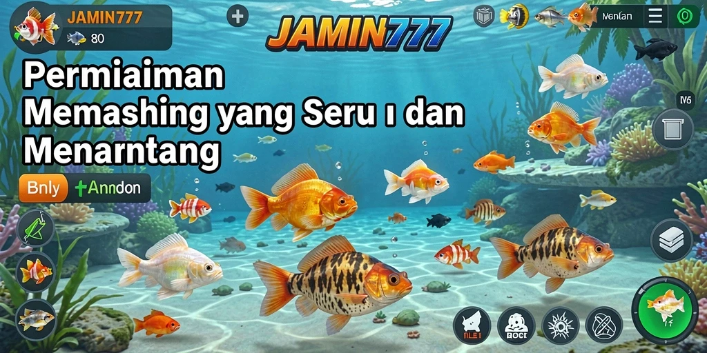 Menampilkan gameplay memancing yang seru di JAMIN777.