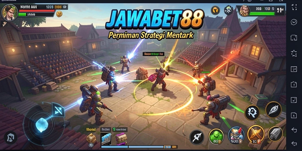 Gameplay seru JAWABET88 dalam pertempuran strategi.