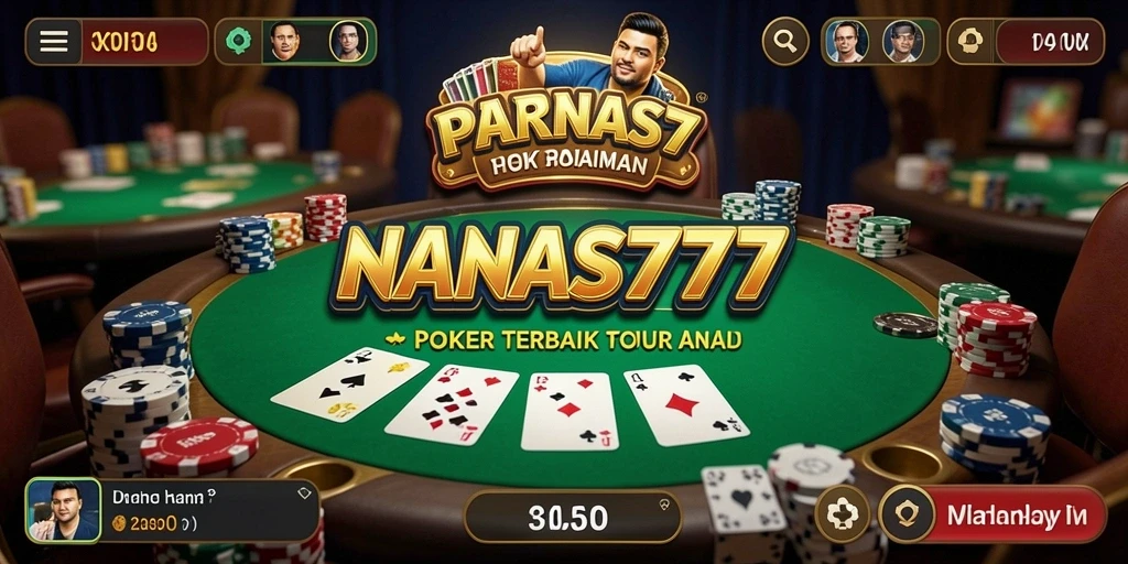 Screenshot NANAS777 menampilkan aksi seru permainan Poker.