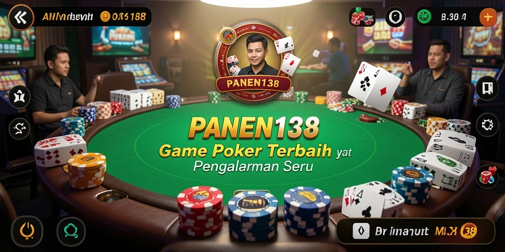 Tampilan seru gameplay Poker di PANEN138