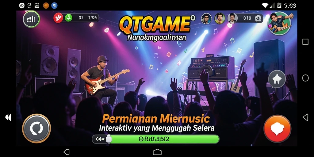 Tampilan gameplay QTGAME yang menarik dan interaktif.