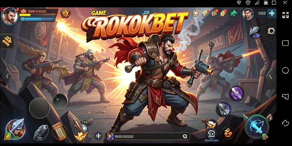 Tampilan gameplay ROKOKBET yang menarik dan interaktif.
