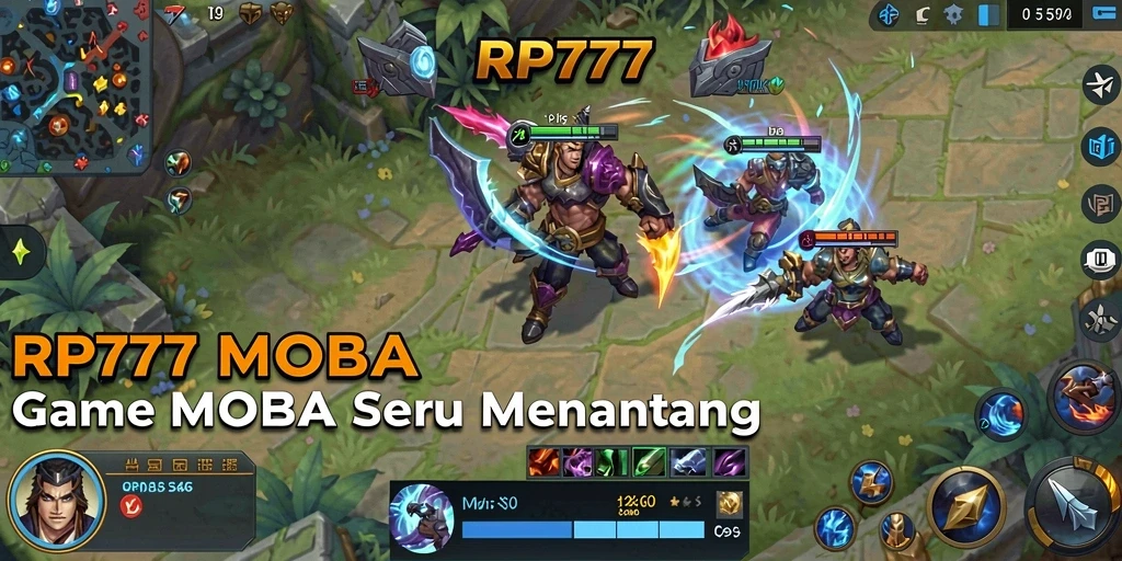 Tangkapan layar gameplay RP777 menampilkan aksi tempur yang seru.