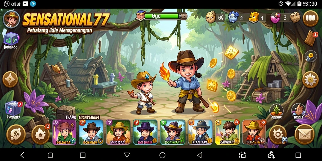Tampilan gameplay <strong>SENSATIONAL77</strong> yang memukau dan penuh warna.