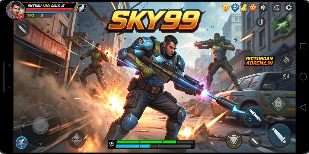 Tampilan aksi seru dalam permainan SKY99 yang memikat.