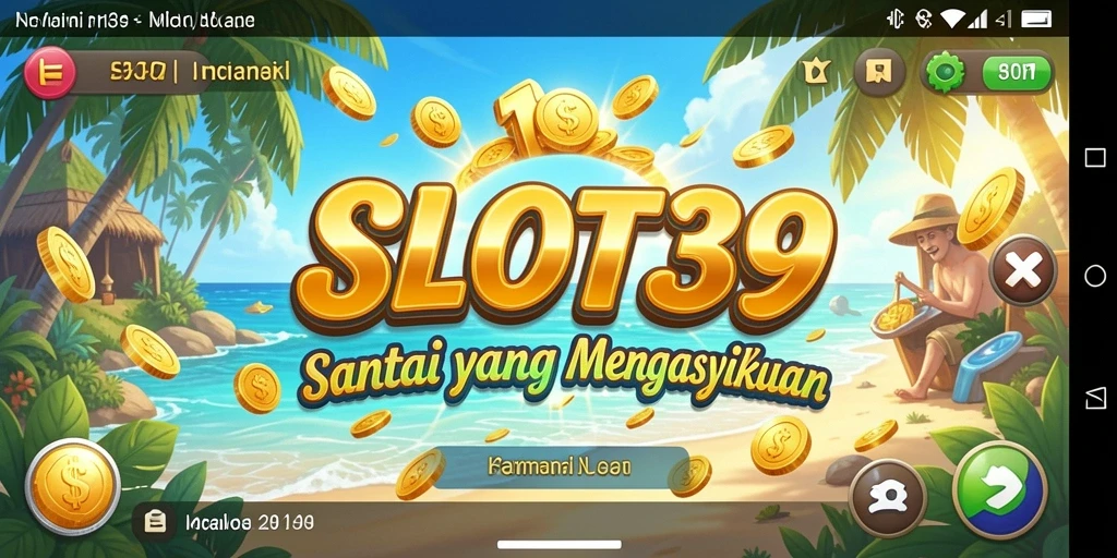 Screenshot SLOT39 menunjukkan gameplay seru dengan tema slot yang menarik.