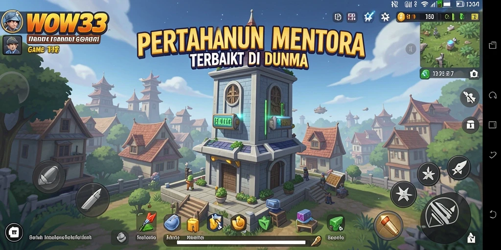 Menampilkan pertarungan intens di Tower Defense WOW33.