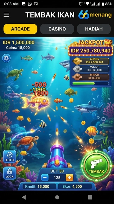 Tampilan antarmuka aplikasi 66menang yang intuitif dan menarik.